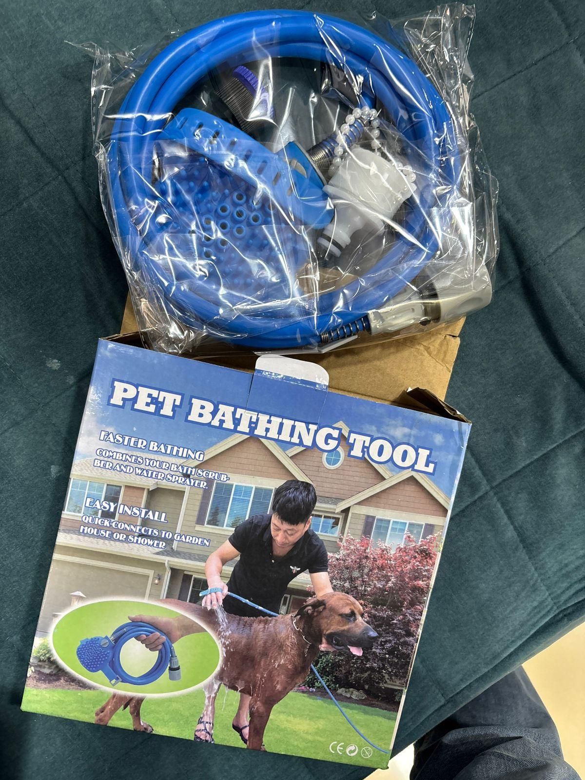 Pet Bathing Tool - Cleaning Washing Massager Scrubber Brush for Dog